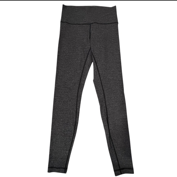 Lululemon Wunder Under Hi Rise Variegated Knit Brushed Luon Heathered Size 8 - Picture 3 of 8